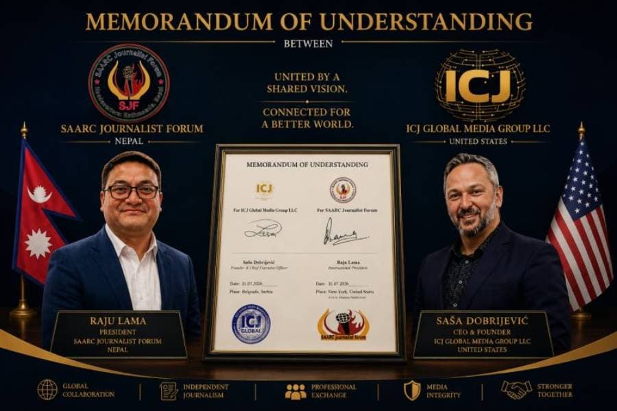 SAARC Journalist Forum signs strategic MoU with ICJ parent
