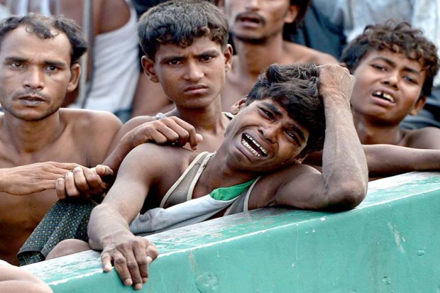 Rohingyas crying for help   