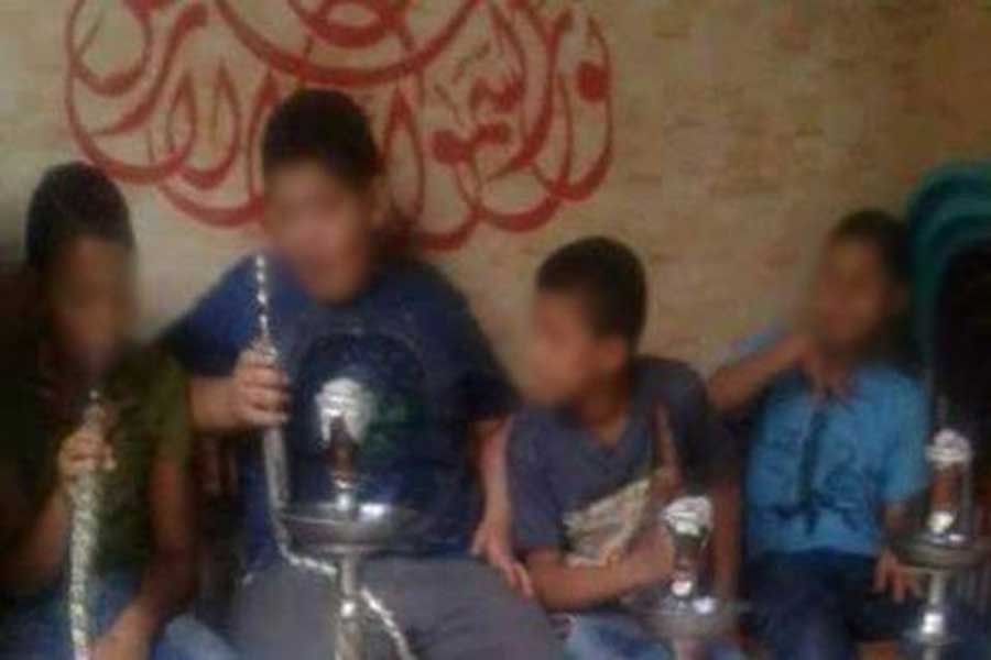 Children smoking shisha sparks outrage on Twitter