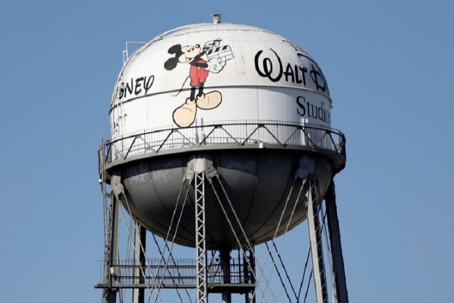 The water tank of The Walt Disney Co Studios is pictured in Burbank, California February 5, 2014. Reuters/File Photo