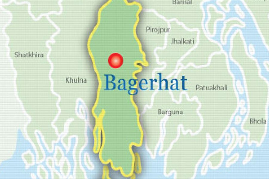 Google map showing Bagerhat district