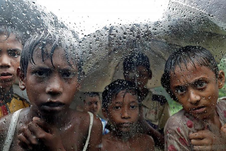 Rohingya refugee children pictured in a camp in Cox's Bazar, Bangladesh, September 19, 2017. - Reuters file photo