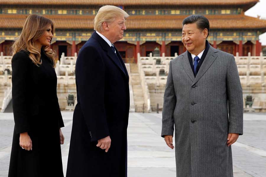 China rolls out lavish Trump reception