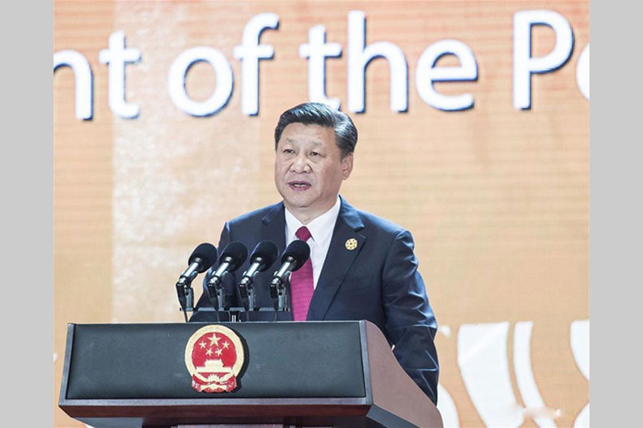 Chinese President Xi Jinping delivers a keynote speech at the Asia-Pacific Economic Cooperation (APEC) CEO Summit in Da Nang, Vietnam, Nov. 10, 2017.  - Photo: Xinhua/Li Tao
