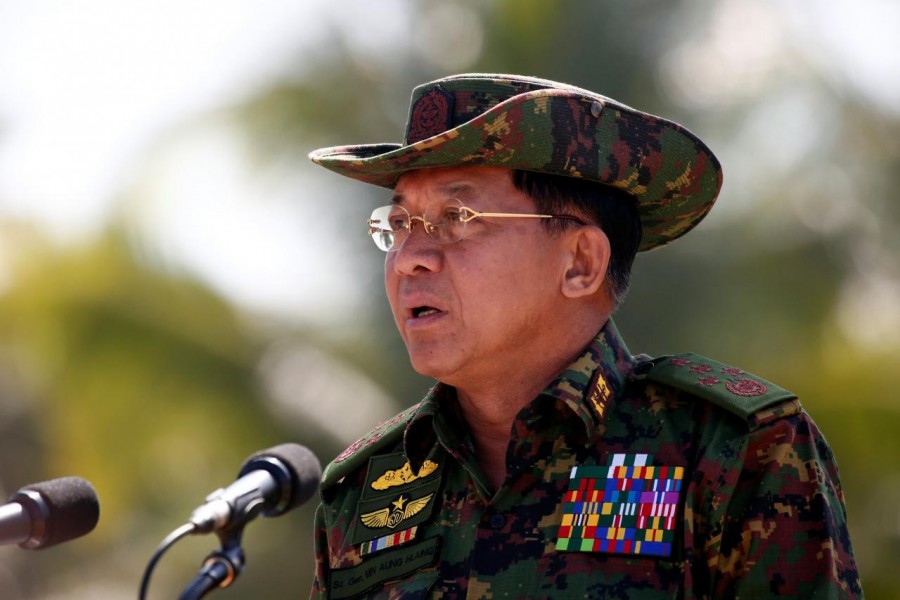 Myanmar army commander-in-chief Senior General Min Aung Hlaing. - Reuters