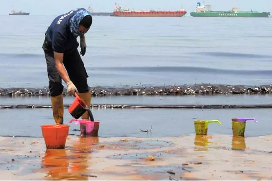 Indonesia declares state of emergency following oil spill