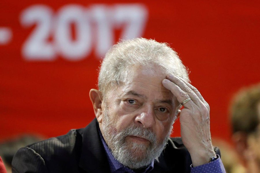 Brazil's former President Luiz Inacio Lula da Silva attends a Workers Party (PT) congress in Sao Paulo, Brazil, May 5, 2017. Reuters/ File Photo