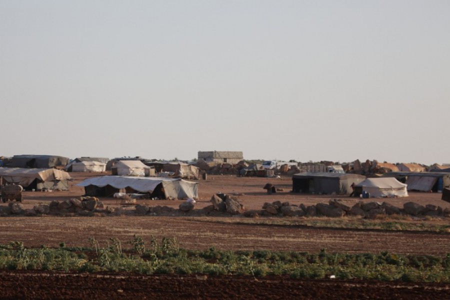 A view of tents at a refugee camp for the internally displaced Syrians in Idlib province, Syria July 30, 2018. Reuters/File Photo