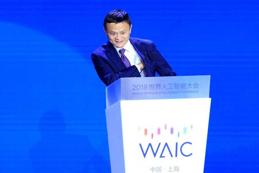 Alibaba Group cp-founder and executive chairman Jack Ma attends the WAIC ( World Artificial Intelligence Conference) in Shanghai, China, September 17, 2018. Reuters/Files