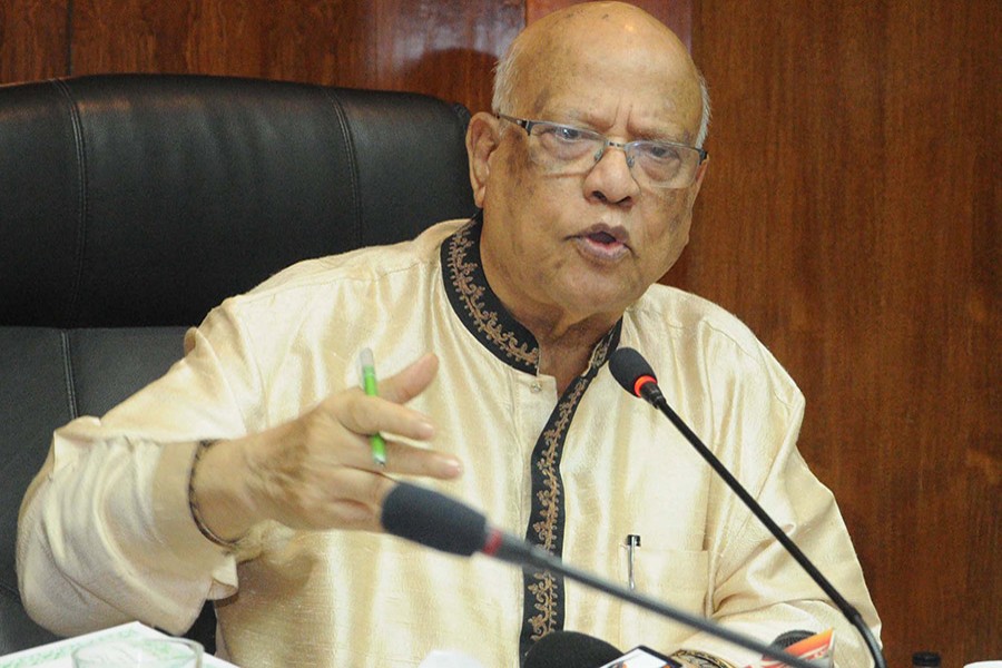 Finance Minister Abul Maal Abdul Muhith is seen in this undated FE photo