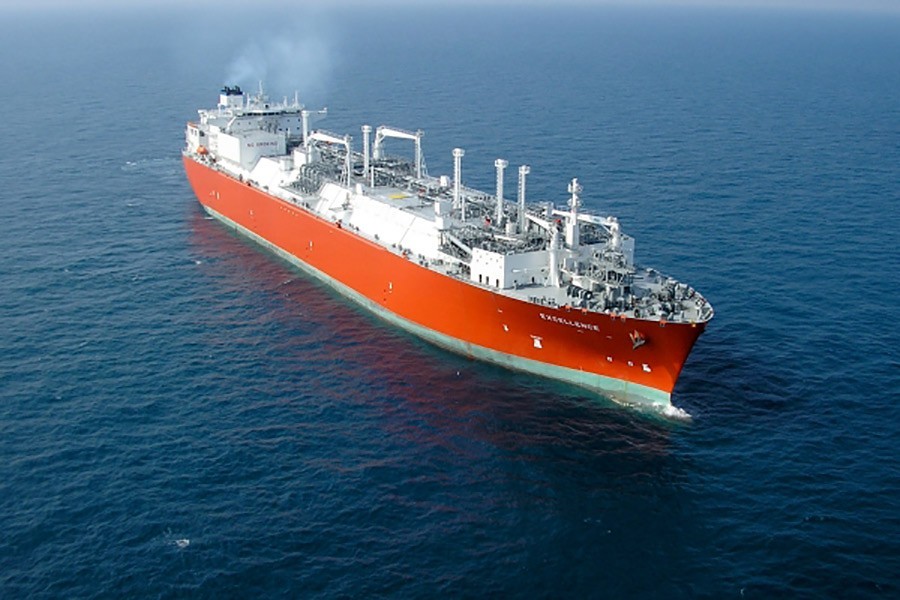 The specialised vessel ‘Excellence’ reached Bangladesh on Aprril 24 last carrying 136,000 cubic metres of LNG — Collected