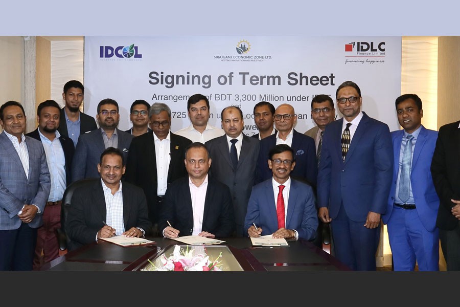 IDCOL, IDLC to raise Tk 5025m for Sirajganj Economic Zone