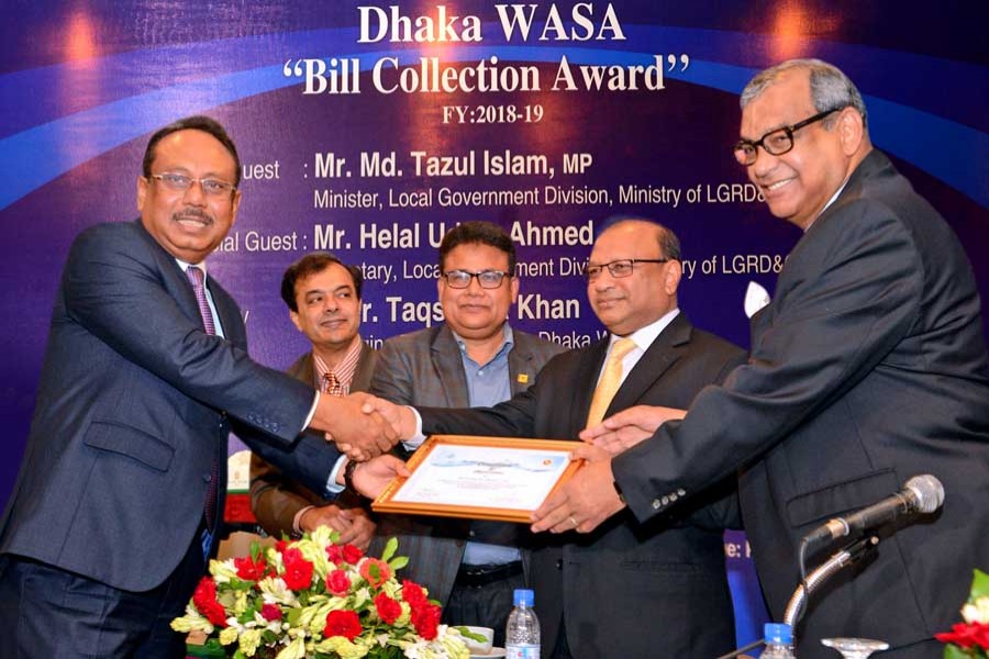 MBL receives WASA bill collection award