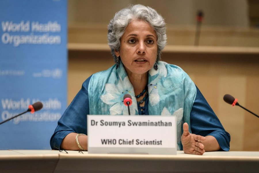 World Health Organization’s chief scientist Dr Soumya Swaminathan seen in this undated Reuters photo