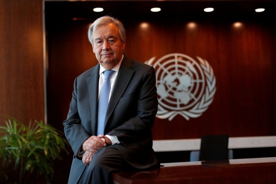 United Nations Secretary-General Antonio Guterres poses for a photograph during an interview with Reuters at UN headquarters in New York City, New York, US, September 14, 2020 — Reuters/Files