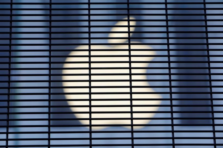 The Apple logo is seen through a security fence erected around the Apple Fifth Avenue store in Manhattan, New York City, US on November 5, 2020 —Reuters/Files