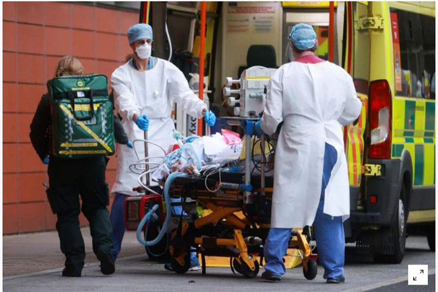 UK hospitals like war zones as corona death toll nears 100,000