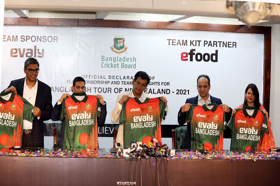 Evaly sponsors Bangladesh cricket team's NZ tour