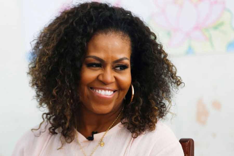 Former US first lady Michelle Obama attends the Girls Opportunity Alliance programme with Room to Read at the Can Giuoc Highschool in Long An province of Vietnam in 2019 –Reuters file photo