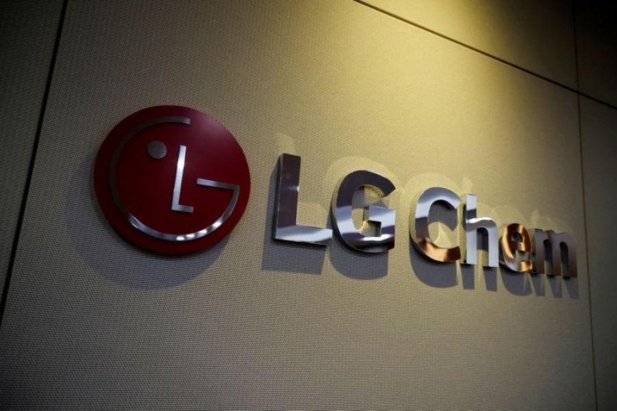 The logo of LG Chem is seen at its office building in Seoul, South Korea, October 16, 2020 — Reuters/Files