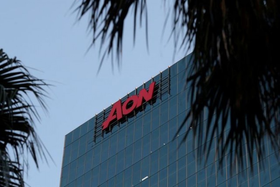 An office building with the Aon logo is seen amid the easing of the coronavirus disease (Covid-19) restrictions in the Central Business District of Sydney, Australia on June 3, 2020 — Reuters/Files