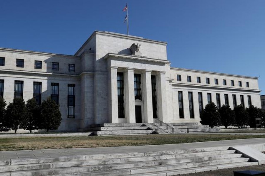 Federal Reserve Board building on Constitution Avenue is pictured in Washington, US, March 19, 2019. REUTERS/Leah Millis/File Photo