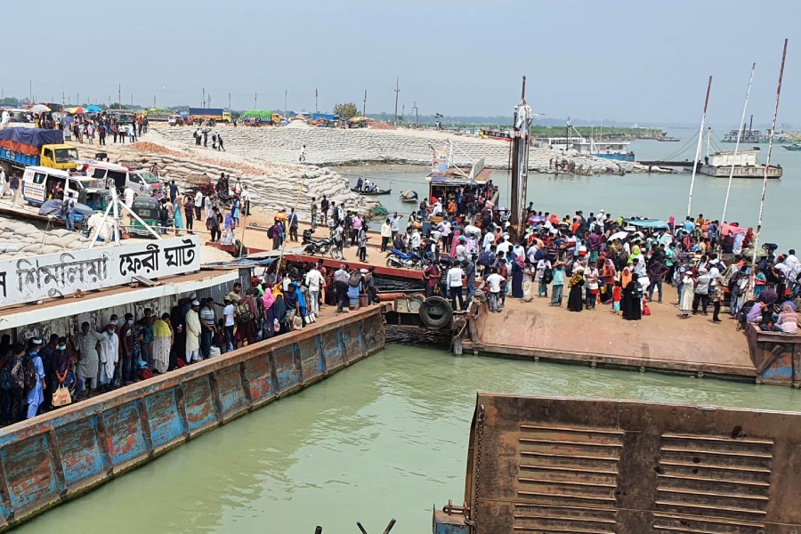 Travellers stuck at Shimulia terminal as govt suspends ferry services