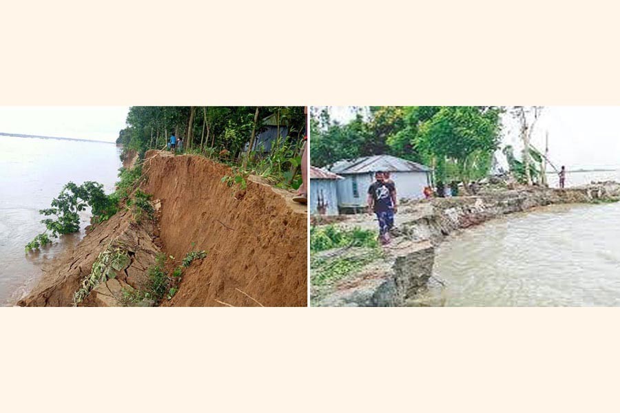 River erosion fear grips Rajshahi villagers