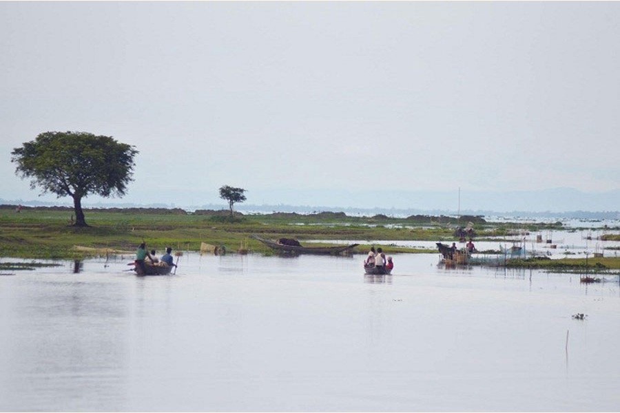 A partial view of the Hakaluki haor in Sylhet district — FE Photo