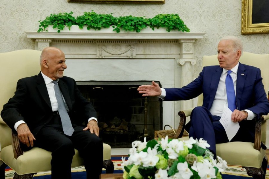 US President Joe Biden meets with Afghan President Ashraf Ghani at the White House, in Washington, US on June 25, 2021 — Reuters/Files