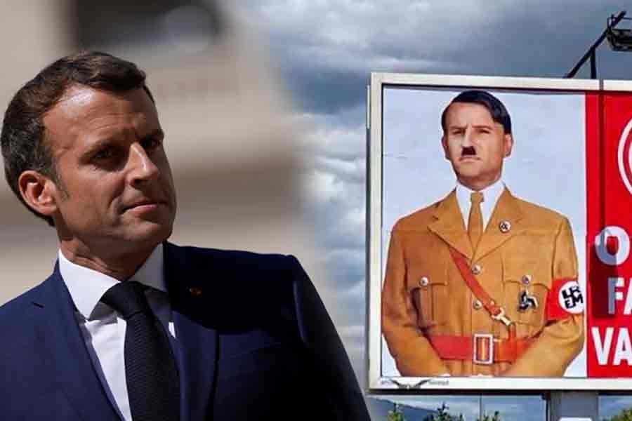 French citizen faces lawsuit for depicting Macron as Hitler