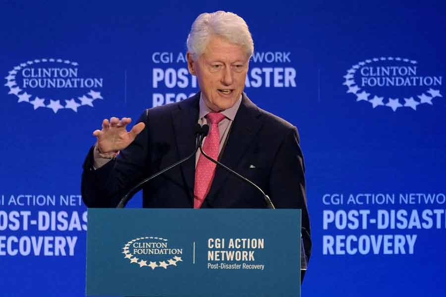 Former US President Bill Clinton attending a meeting of the Clinton Global Initiative (CGI) Action Network in San Juan of Puerto Rico on February 18 last year –Reuters file photo