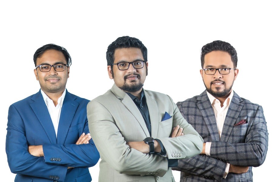 Bondstein co-founders- Mir Shahrukh Islam, Zafir Shafiee Chowdhury and  Md Sadequl Arefeen. (from left)