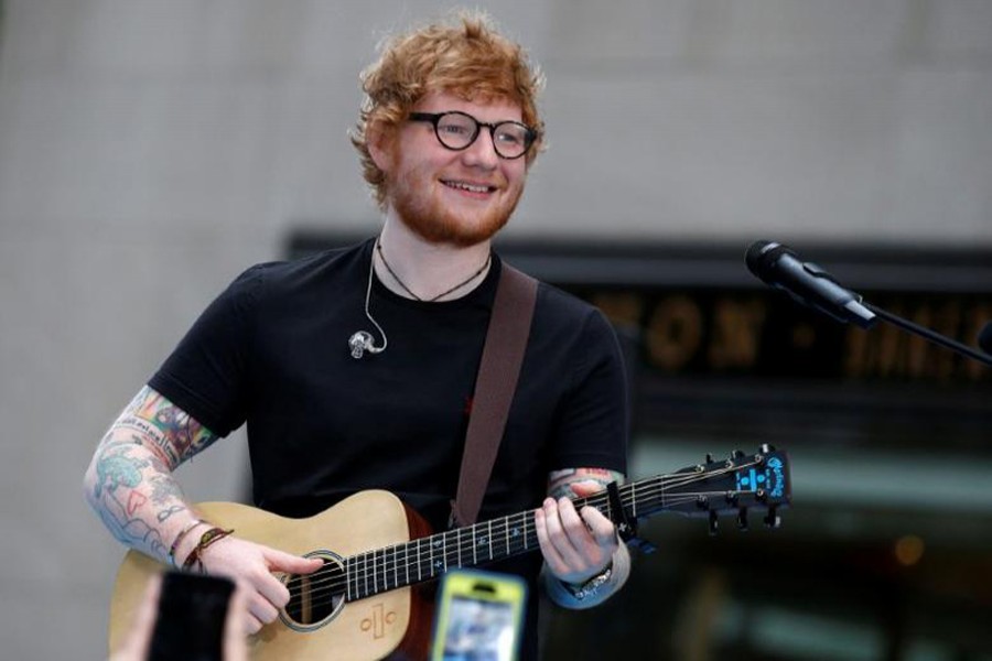 Singer Ed Sheeran . File photo