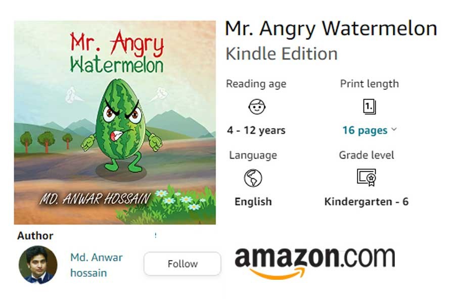 Amazon releases e-book for children, Mr Angry Watermelon