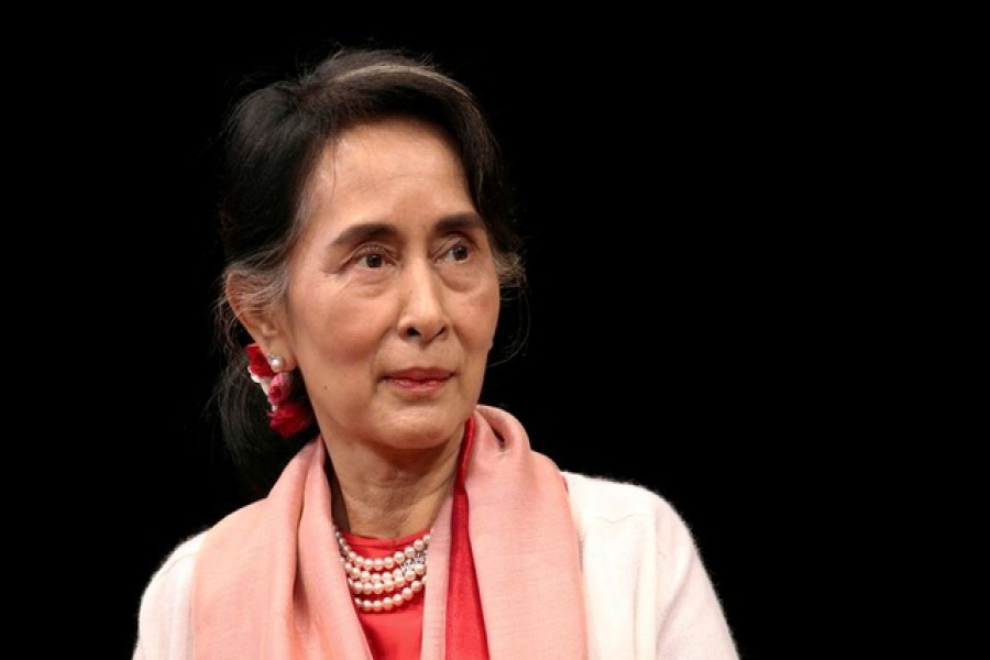 Myanmar's Minister of Foreign Affairs Aung San Suu Kyi speaks during an event at the Asia Society Policy Institute in New York City, US September 21, 2016 – Reuters