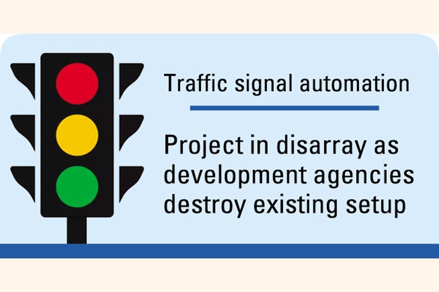 Dhaka's traffic signal automation suffers hiccup