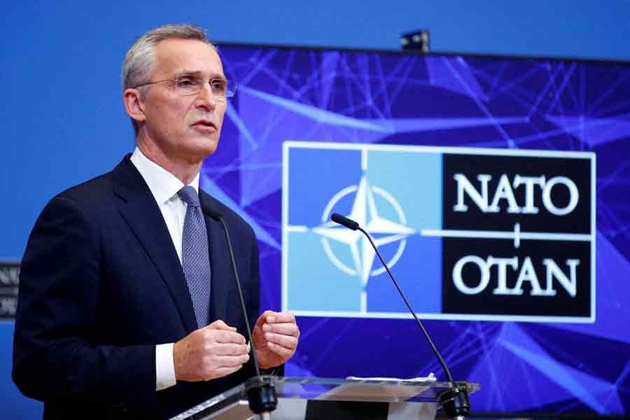 NATO Secretary General Jens Stoltenberg addressing a news conference at the Alliance's headquarters in Brussels on January 12 this year –Reuters file photo