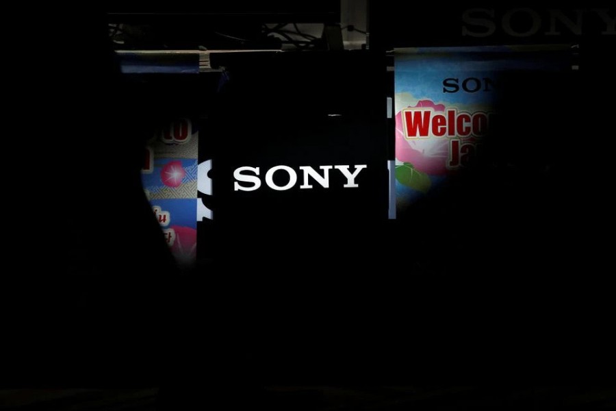A logo of Sony Corp is seen at an electronics store in Narita International airport in Narita, Japan, November 1, 2016. REUTERS/Toru Hanai/Files