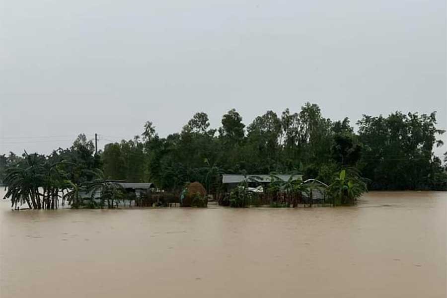 Flood hits 39 unions in Netrokona