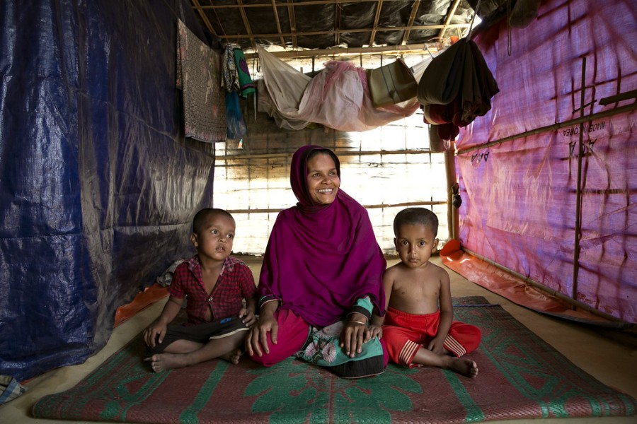 A Rohingya woman in a refugee camp in Bangladesh. Photo: Flickr