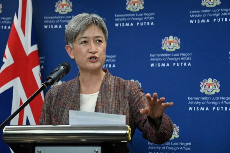 Australian Foreign Minister Penny Wong speaks during a news conference during her meeting with Malaysian counterpart Saifuddin Abdullah in Putrajaya, Malaysia, Jun 28, 2022. REUTERS