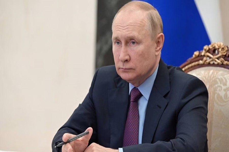 Russian President Vladimir Putin chairs a meeting on the development of the country's metallurgical sector, via a video link at the Kremlin in Moscow, Russia August 1, 2022. Sputnik/Pavel Byrkin/Kremlin via REUTERS