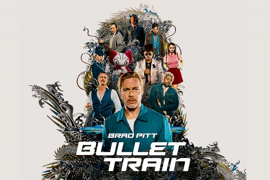 'Bullet Train' is a colourfully violent action comedy with absurd humour