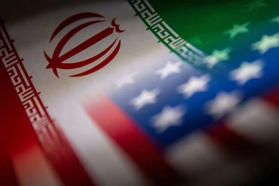 Iran's and US' flags are seen printed on paper in this illustration taken Jan 27, 2022.REUTERS