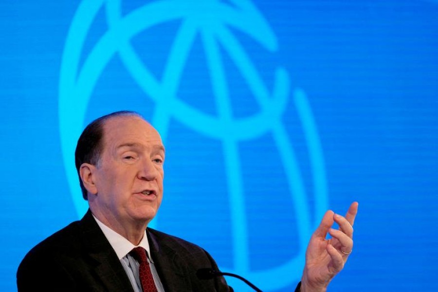 World Bank President David Malpass holds a news conference at the headquarters of the International Monetary Fund during the annual meetings of the two organizations in Washington, US on October 13, 2022 — Reuters/Files