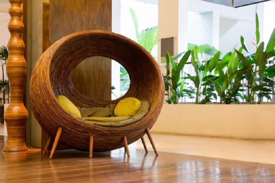 Cane furniture back in trend for refined modern interior