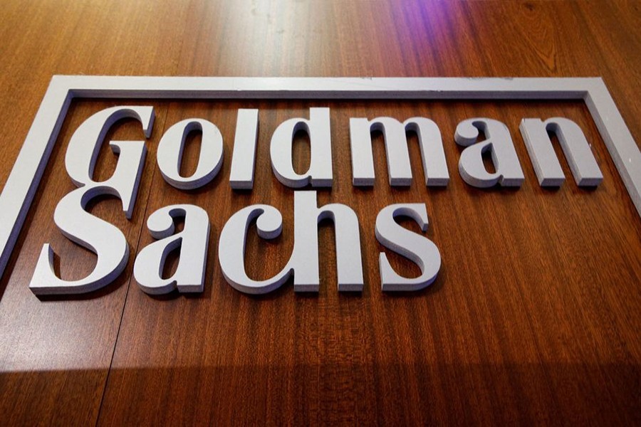 The Goldman Sachs company logo is on the floor of the New York Stock Exchange (NYSE) in New York City, US on July 13, 2021— Reuters/Files