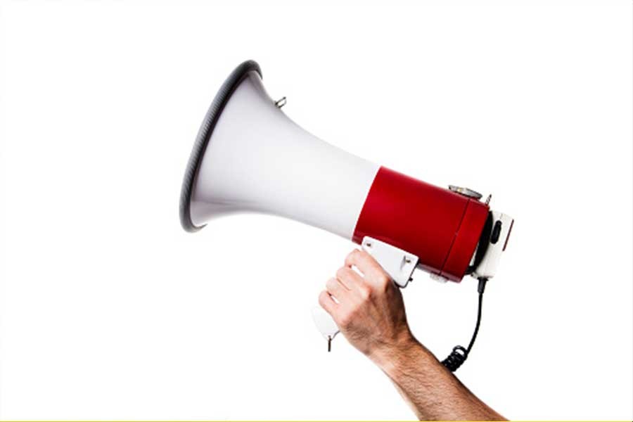 Hawkers' bullhorn --- sheer noise pollution