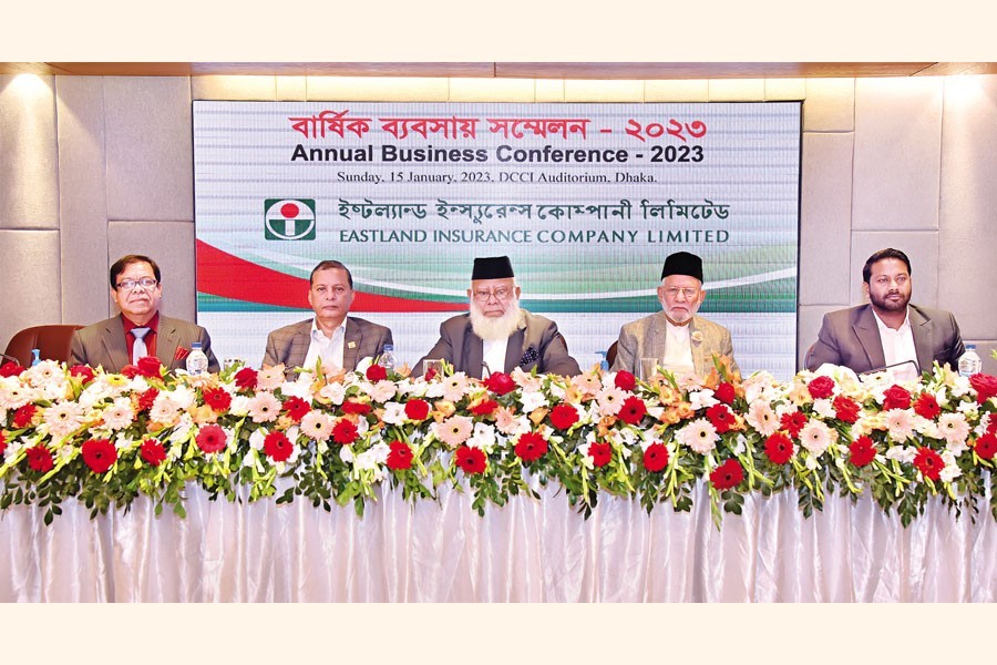 The Annual Business Conference-2023 of the Eastland Insurance Company Limited was held at DCCI Auditorium in the city on Sunday. Mahbubur Rahman, chairman of the company, inaugurated the conference. Ghulam Rahman, executive vice chairman, Kamal Uddin Ahmed and Md Tanvir Khan, members of the board, and Abdul Haque, FCA, chief executive officer, also attended the conference.